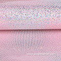 Pink Glitter Film Printing Faux Artificial Leather